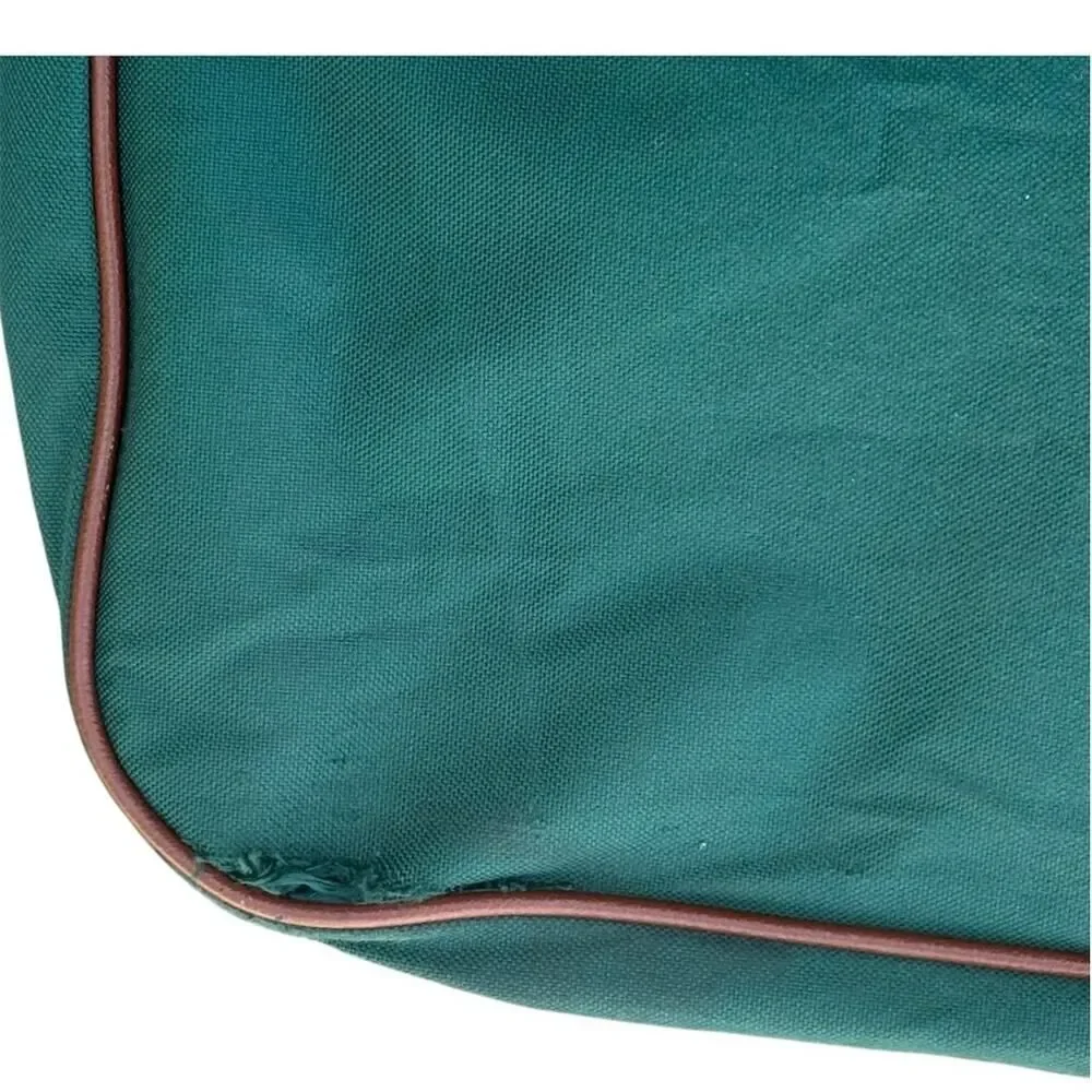 Vintage Polo Ralph Lauren Green Canvas Messenger Bag Unisex Travel‎